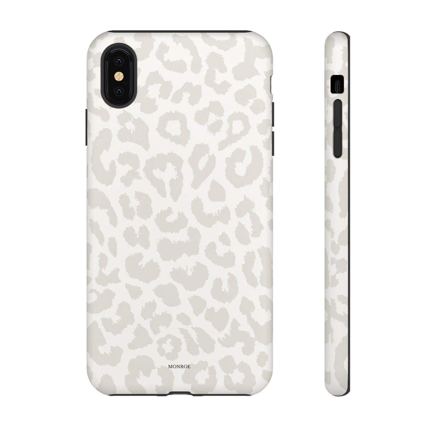 White Leopard Print Tough Case