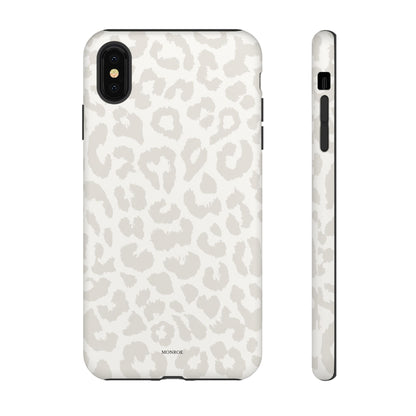 White Leopard Print Tough Case