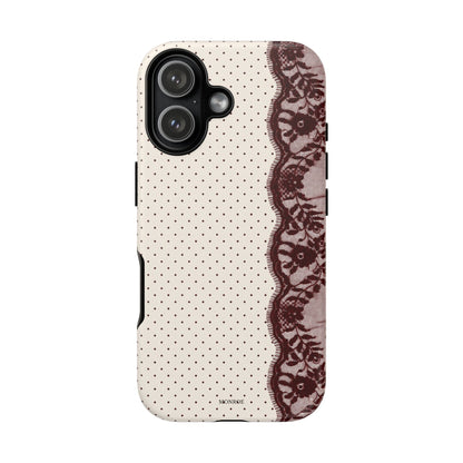 Burgundy Lace Edge Tough Case