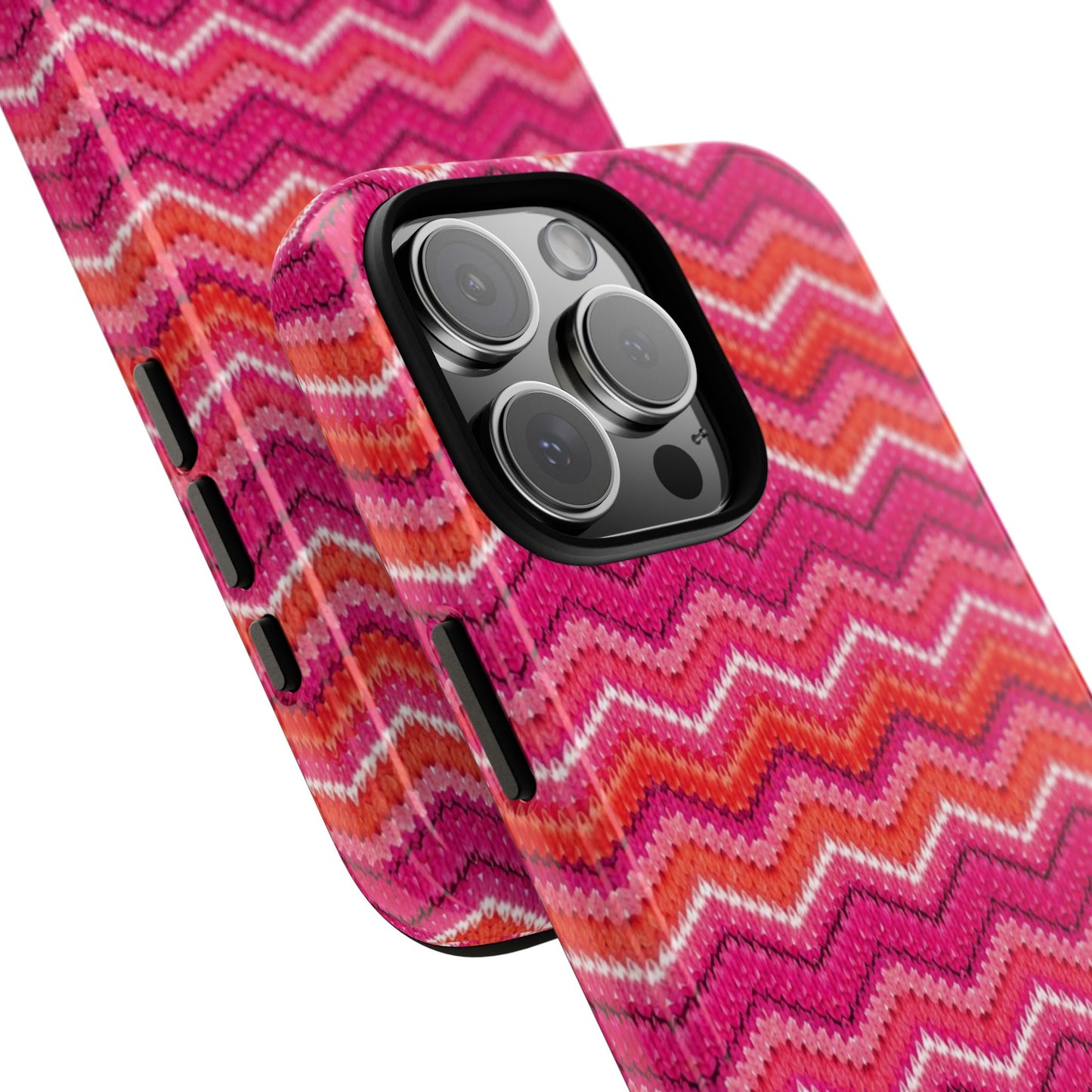 Pink Zigzag Tough Case