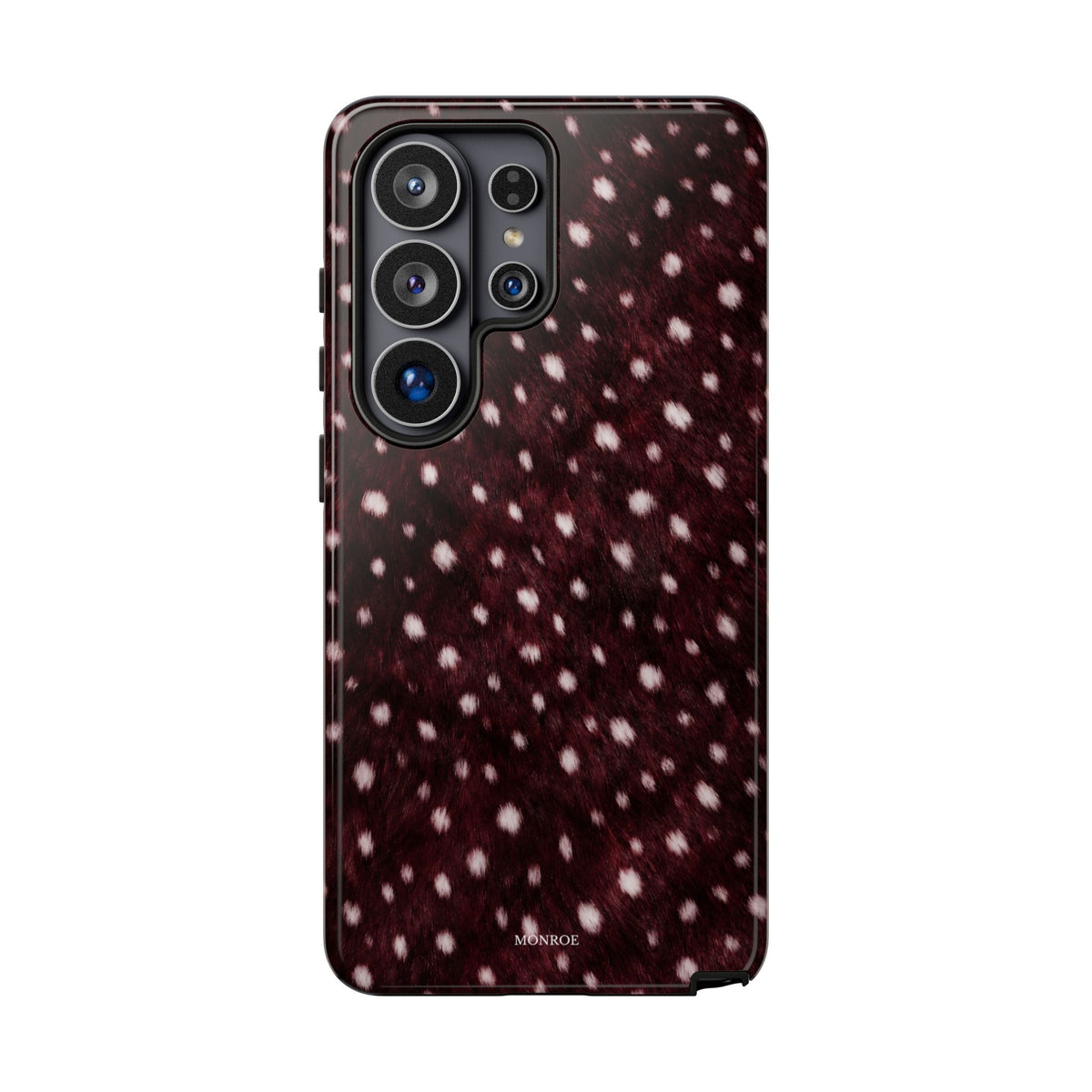 Burgundy Spotted Fur Tough Case