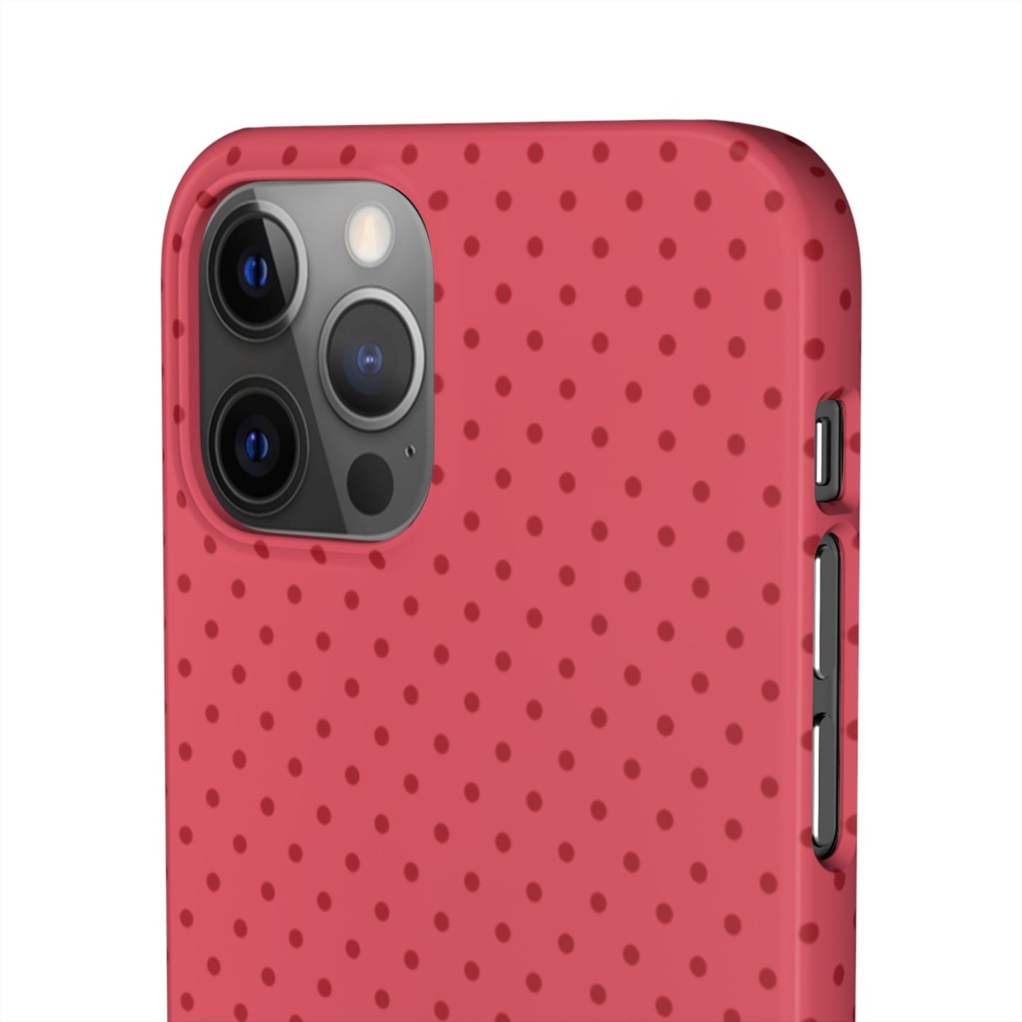 Coral Polka Dot Snap Phone Case