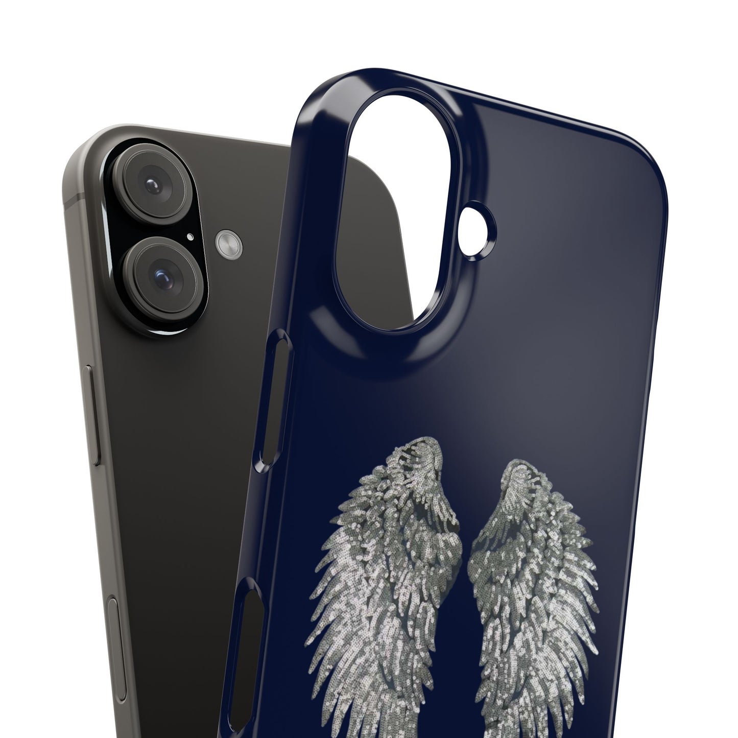 Navy Angel Wings Case