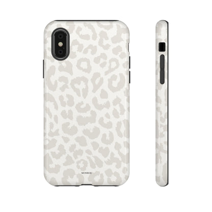 White Leopard Print Tough Case