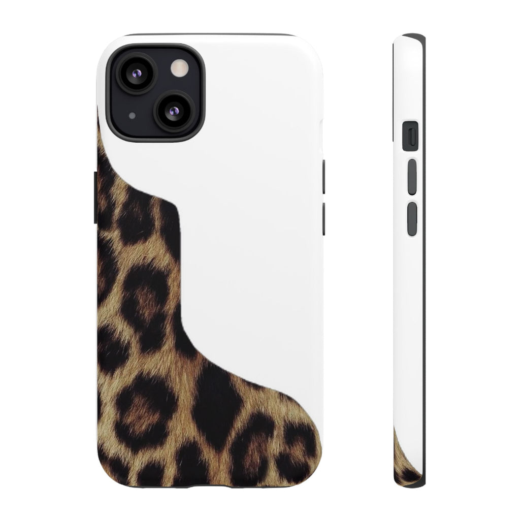 Half Cheetah Print Phone Case