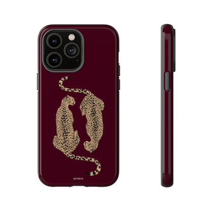 Burgundy Cheetah Tough Case