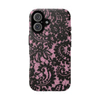 Pink Lace Pattern Tough Phone Case