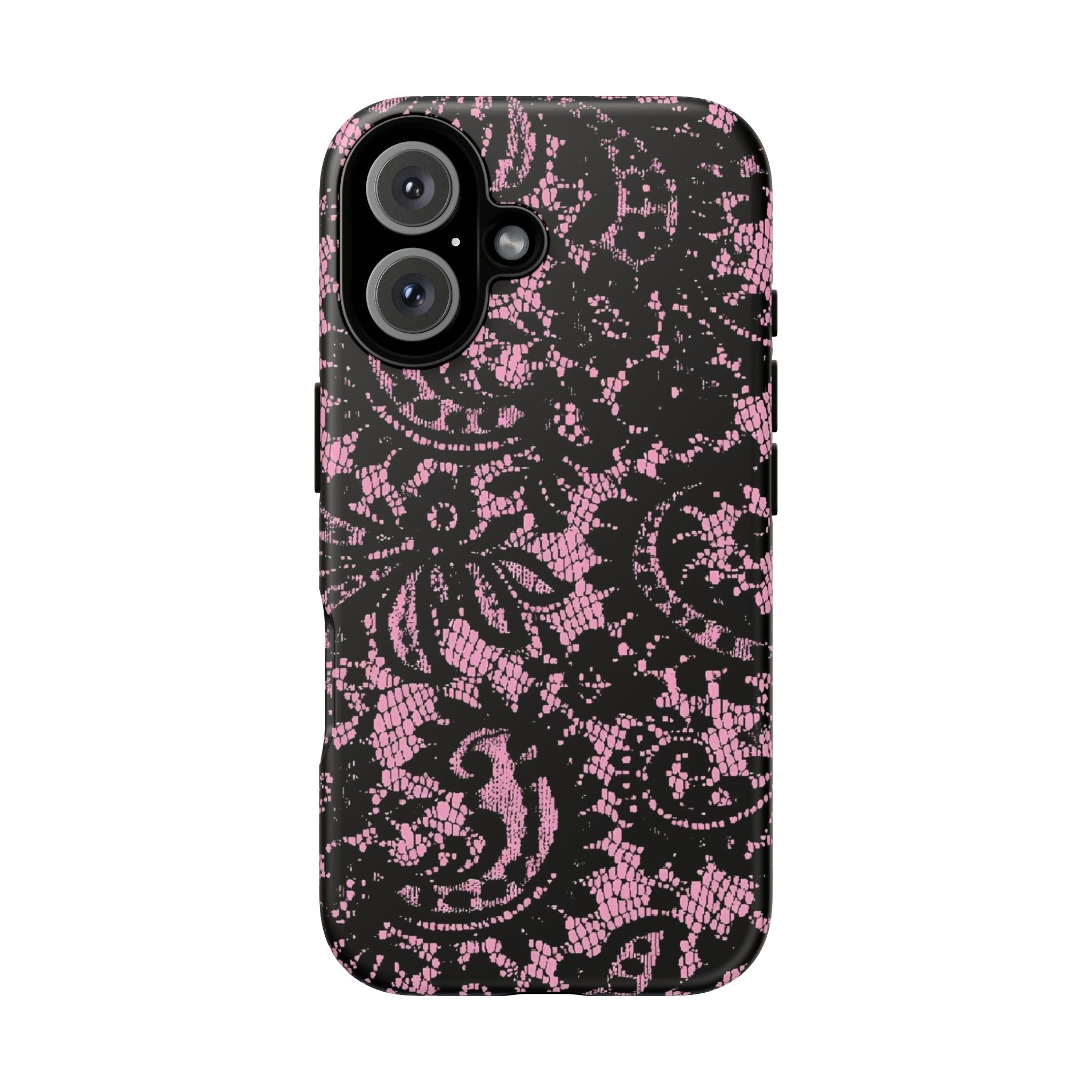 Pink Lace Pattern Tough Phone Case
