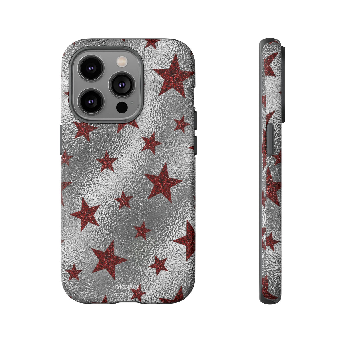 Silver Red Starry Tough Case