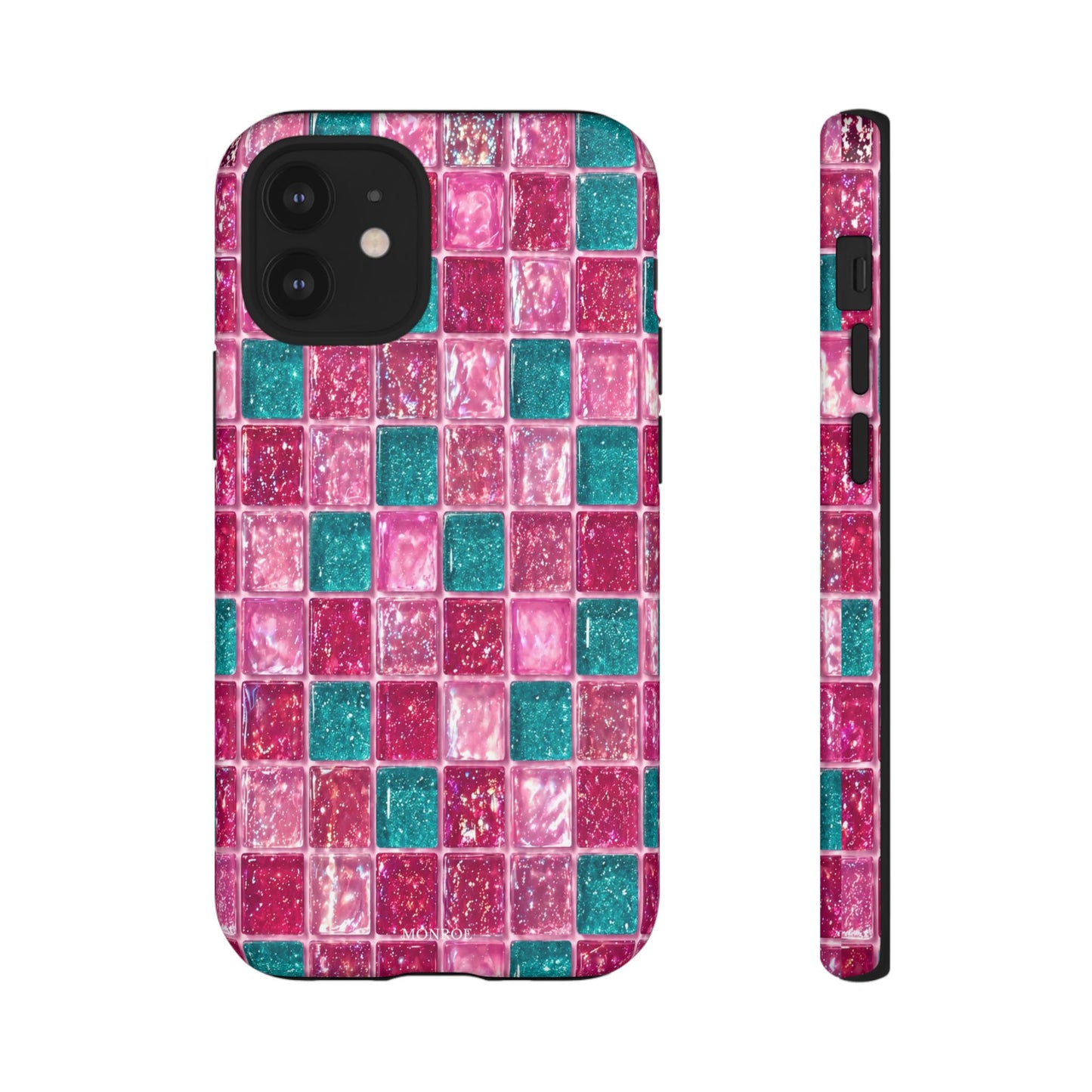 Pink Teal Mosaic Tough Case