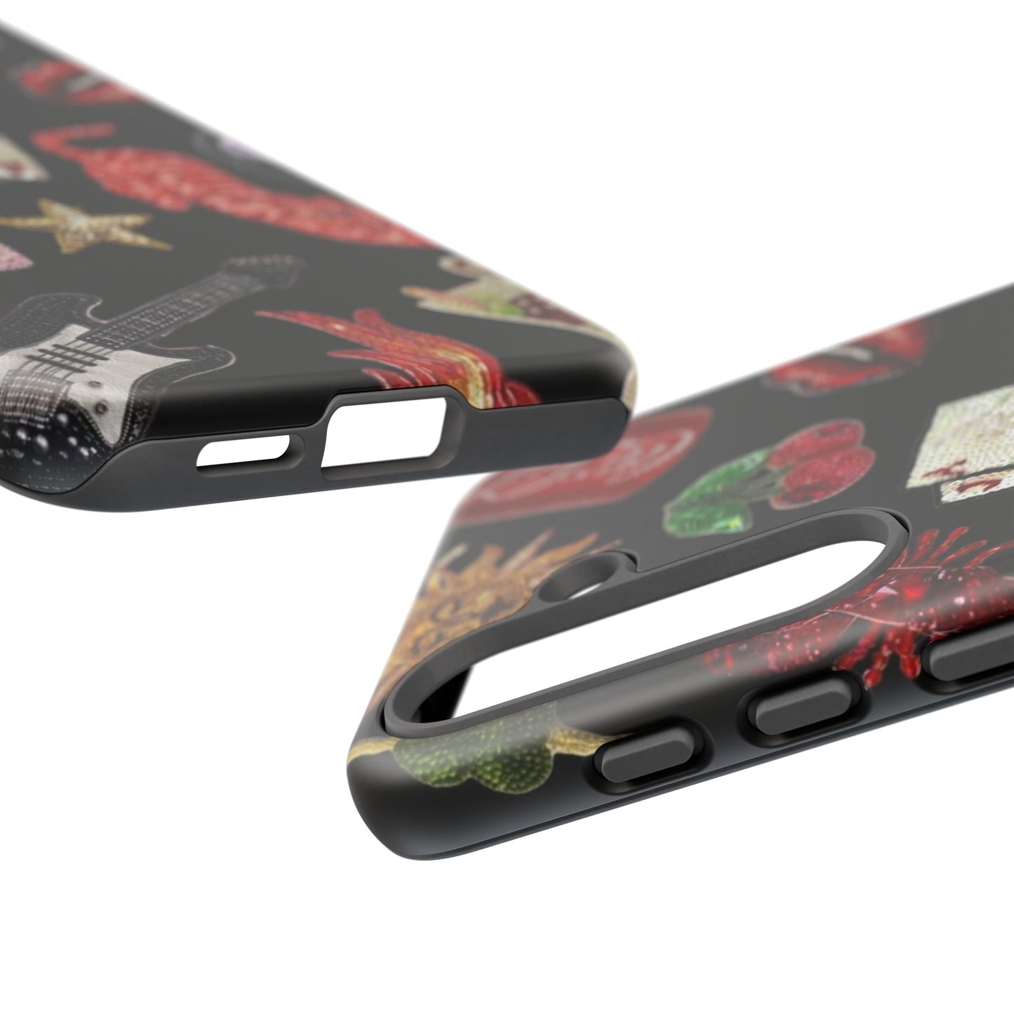 Retro Patch Motif Tough Case