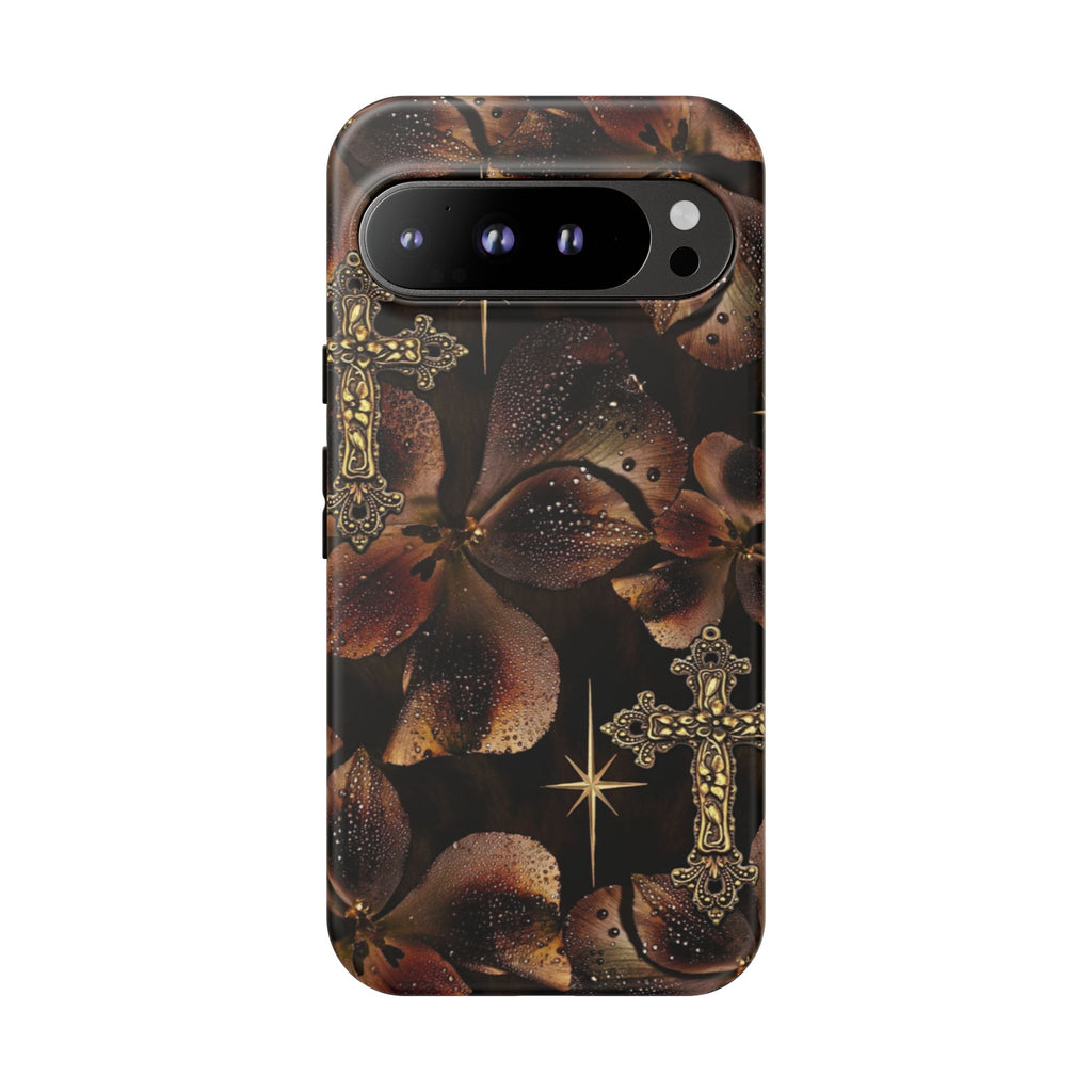 Floral Cross Pattern Tough Case