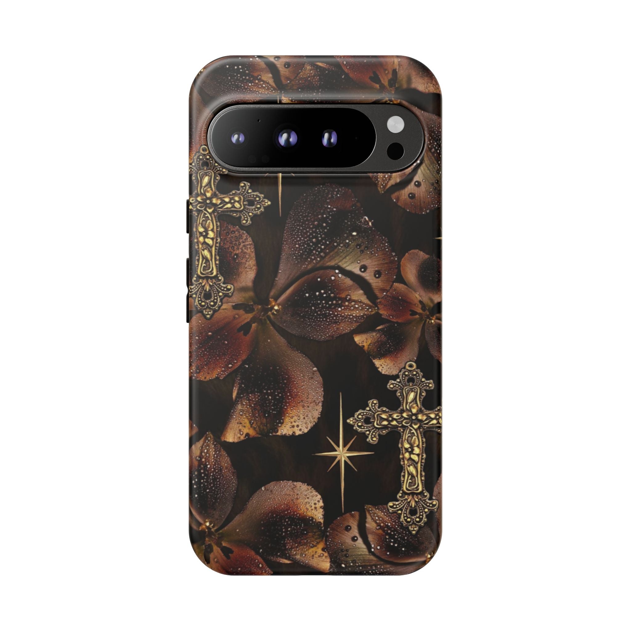 Floral Cross Pattern Tough Case
