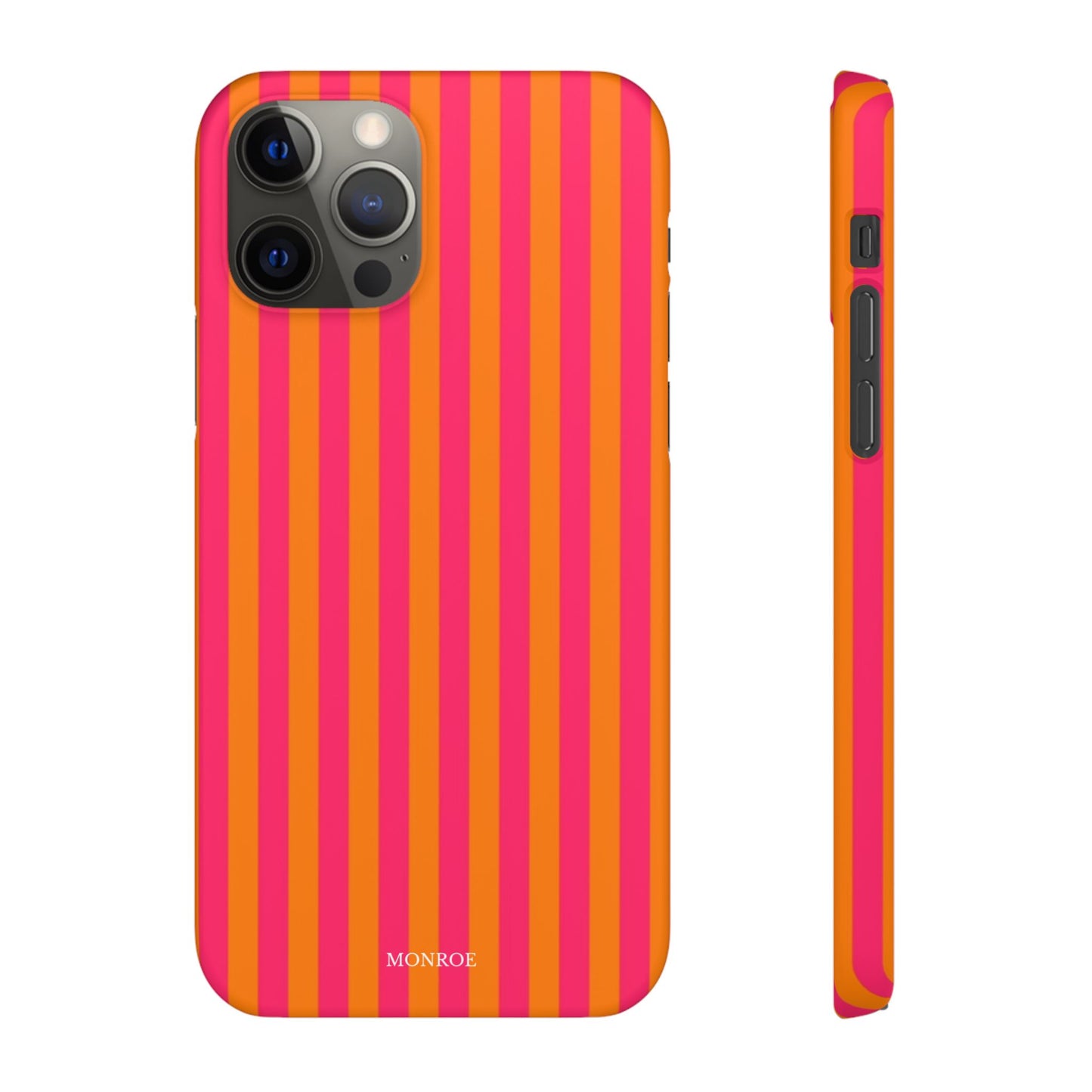 Striped Orange & Pink Case