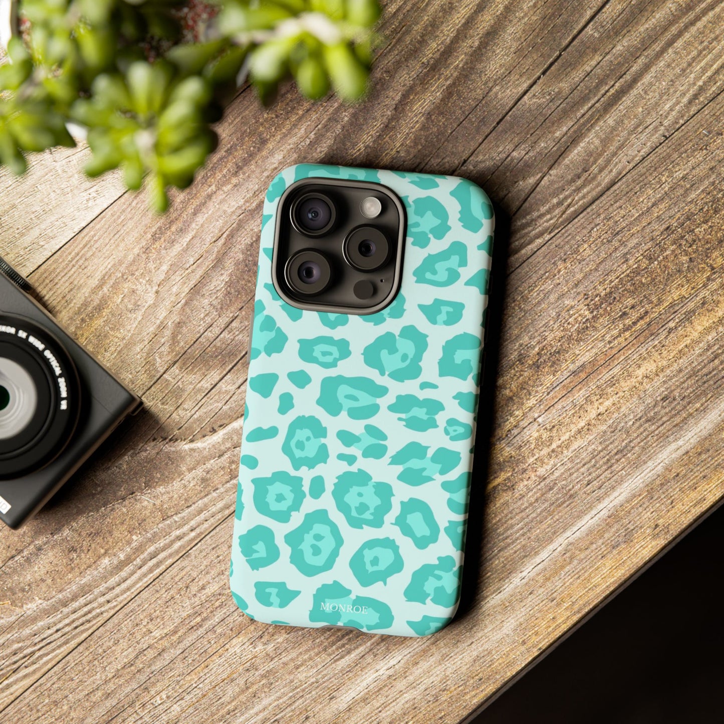 Teal Leopard Tough Case