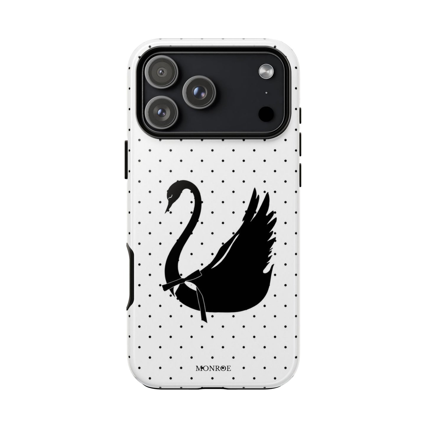 White Swan Polka Dot Tough Case