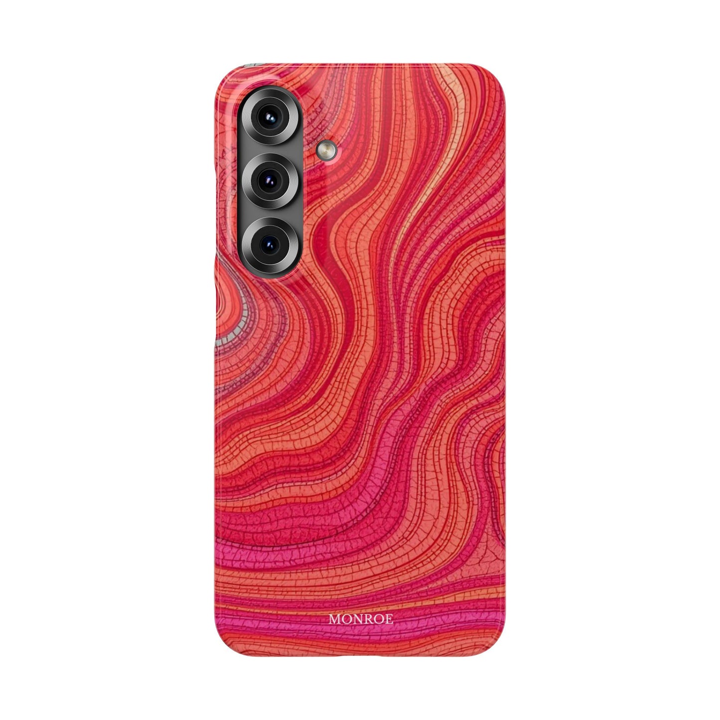 Retro Wavy Red Case