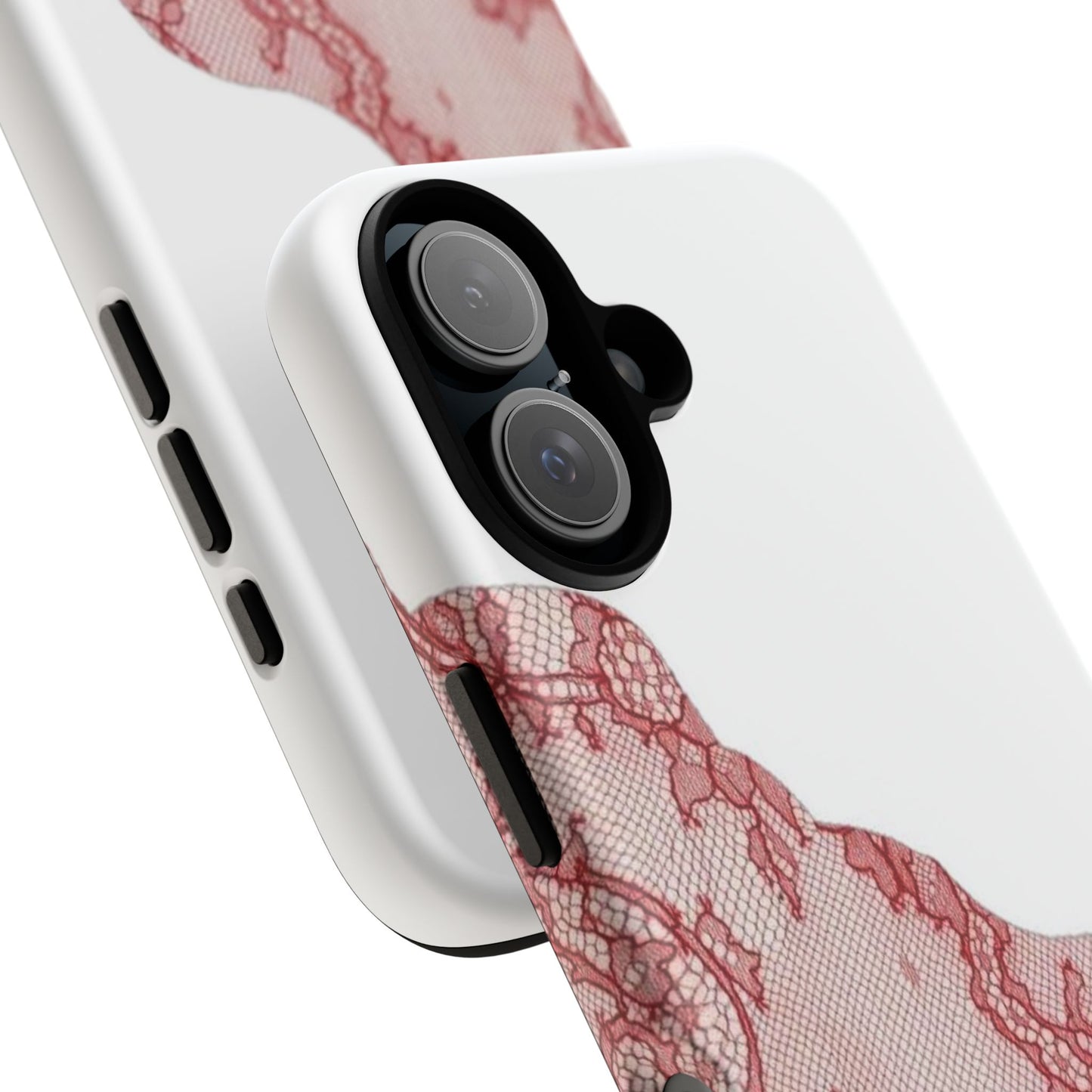 Red Lace Edge Tough Phone Case