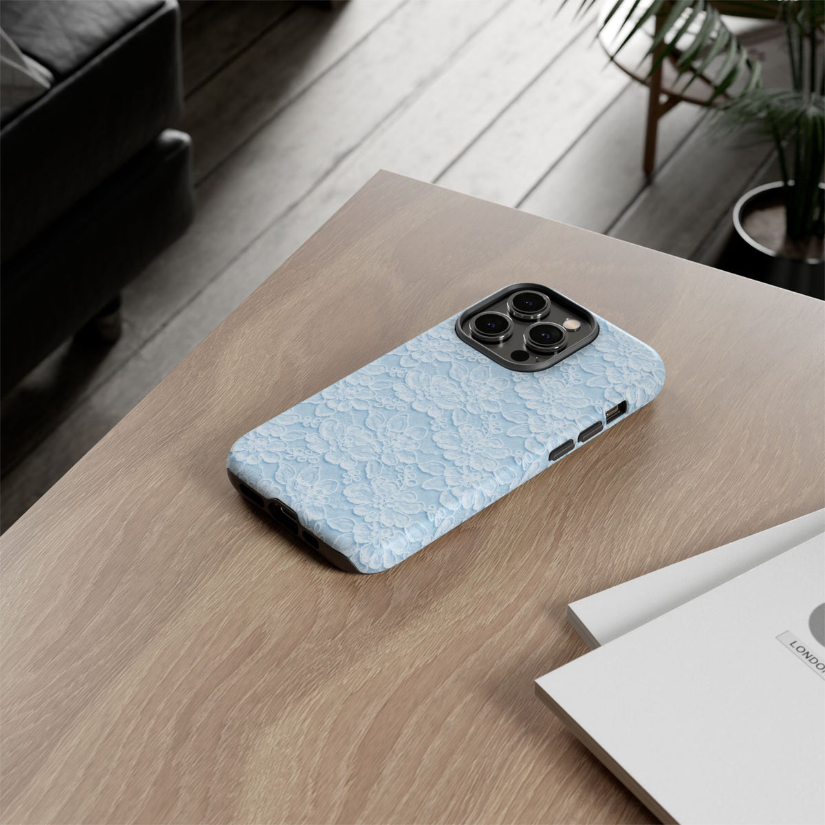 Glacier Blue Lace Tough Case