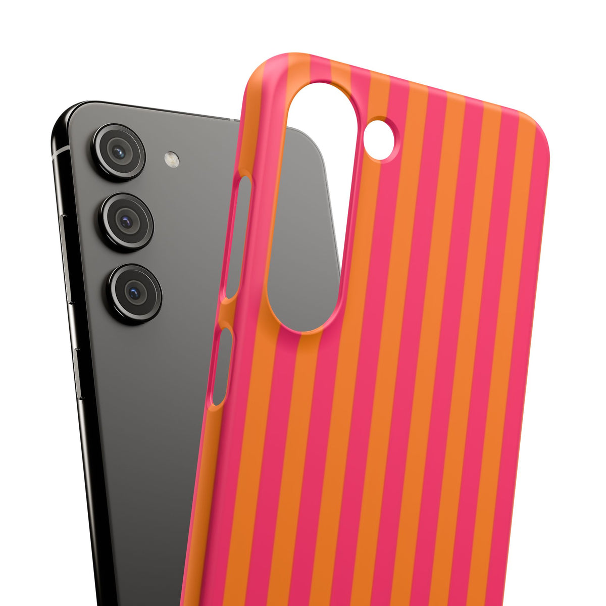 Striped Orange & Pink Case