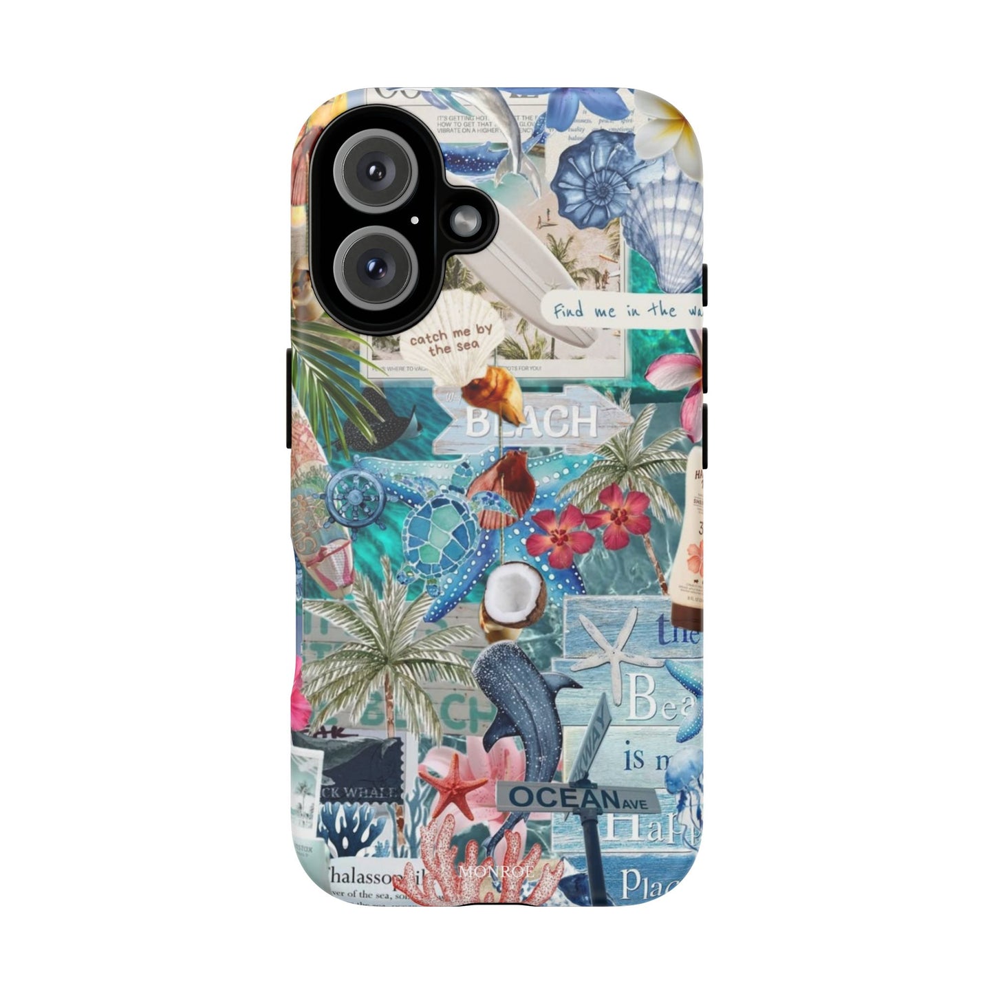 Tropical Beach Collage Tough Case