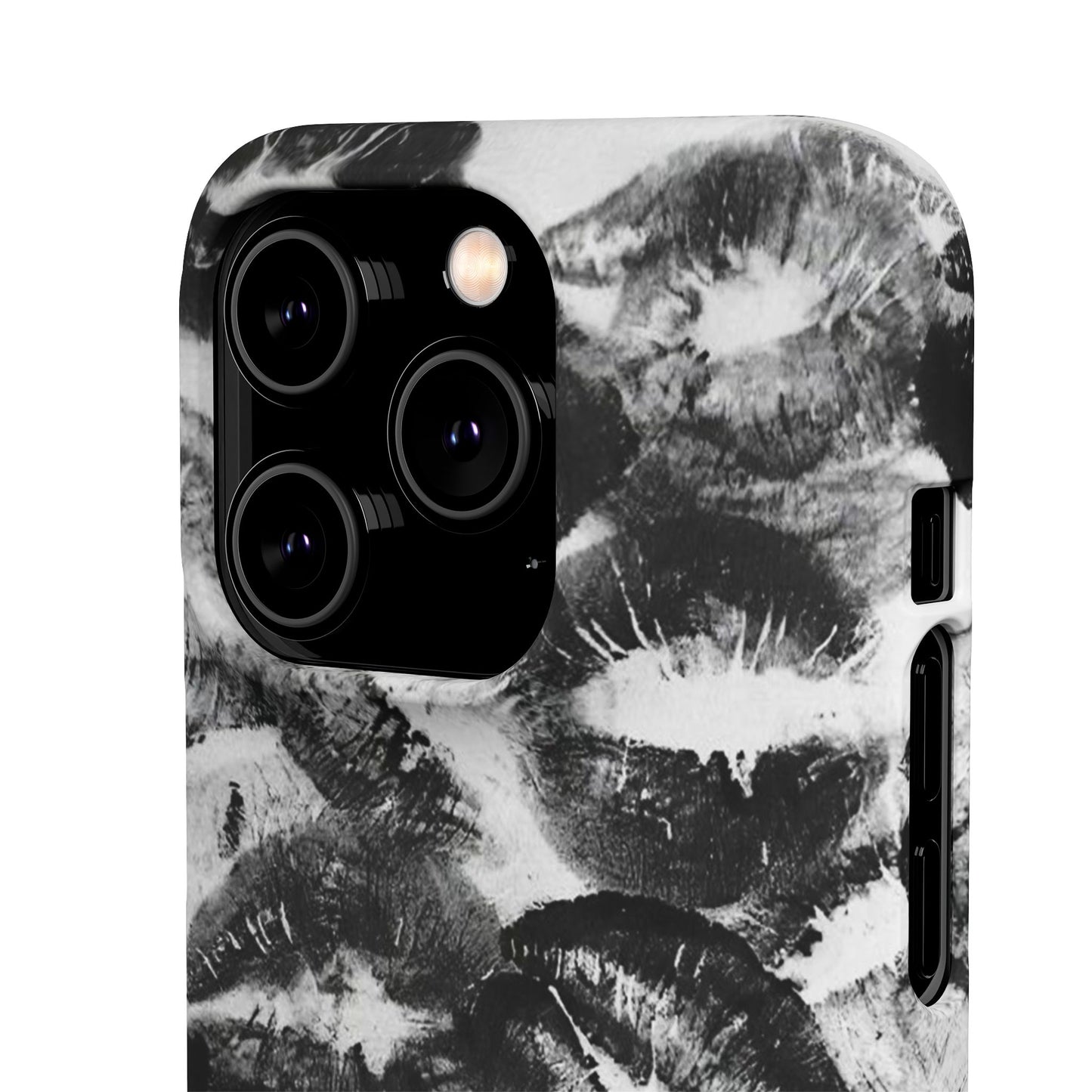 Black & White Kiss Print Case