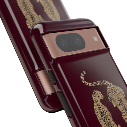 Burgundy Cheetah Tough Case