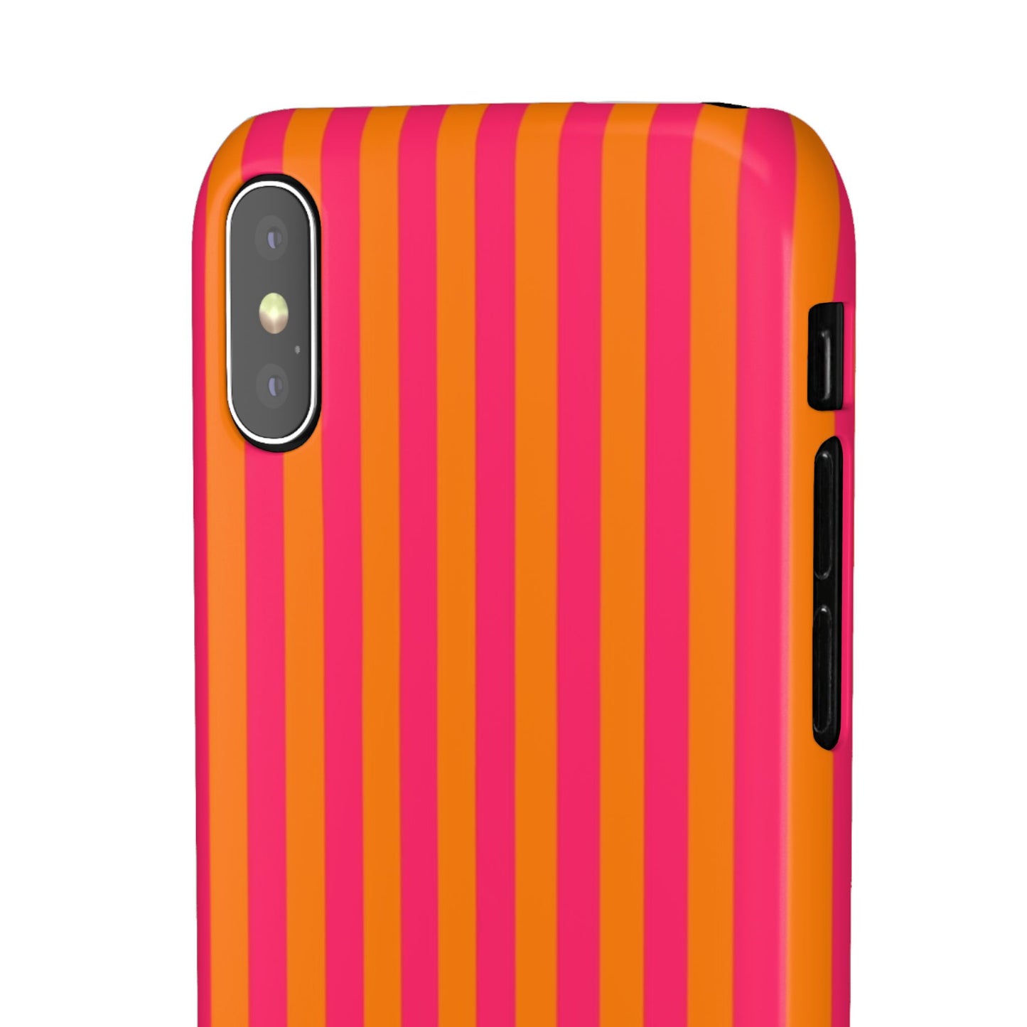 Striped Orange & Pink Case