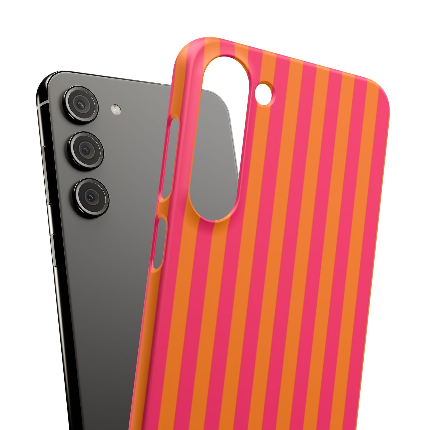 Striped Orange & Pink Case