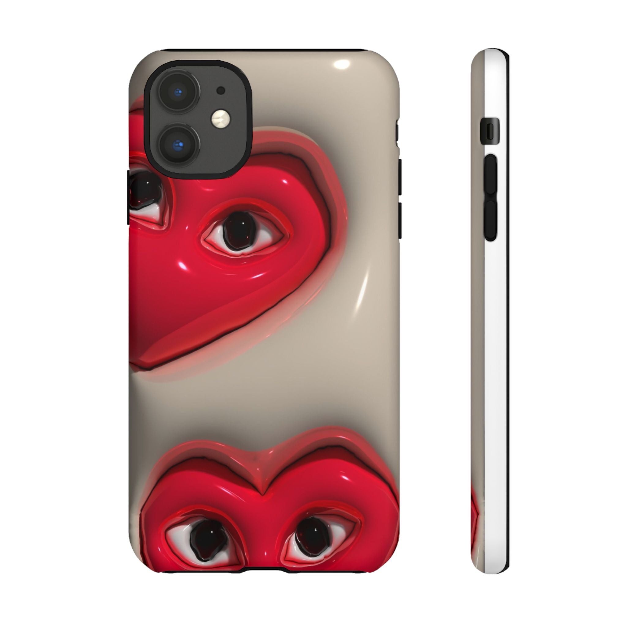 3D Hearts Phone Case