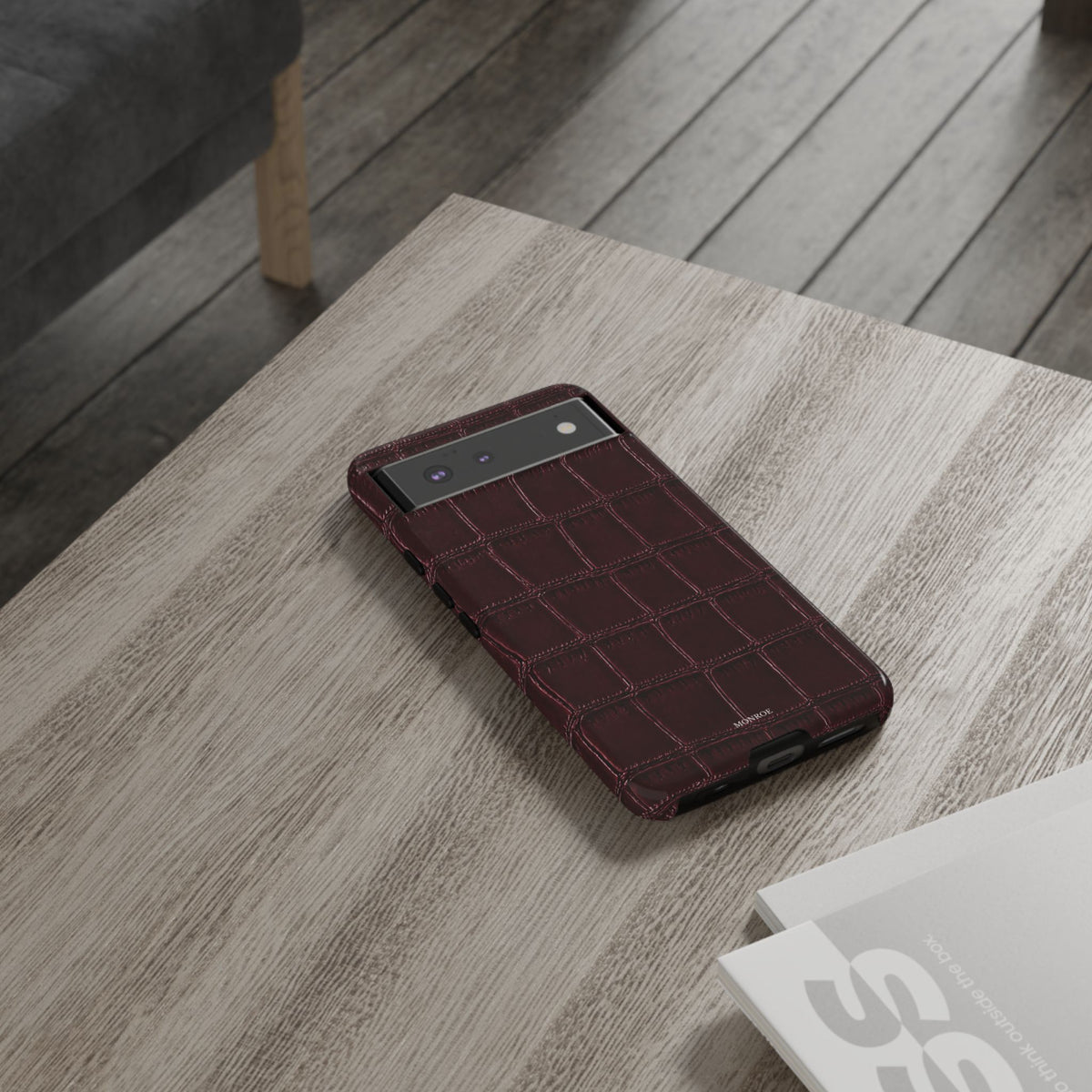 Burgundy Croc Tough Case
