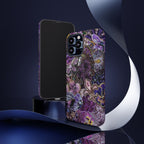 Purple Fleur-de-Lis Floral Tough Phone Case