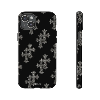 Black Crystal Cross Tough Case