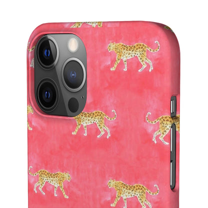 Pink Watercolor Leopard Case
