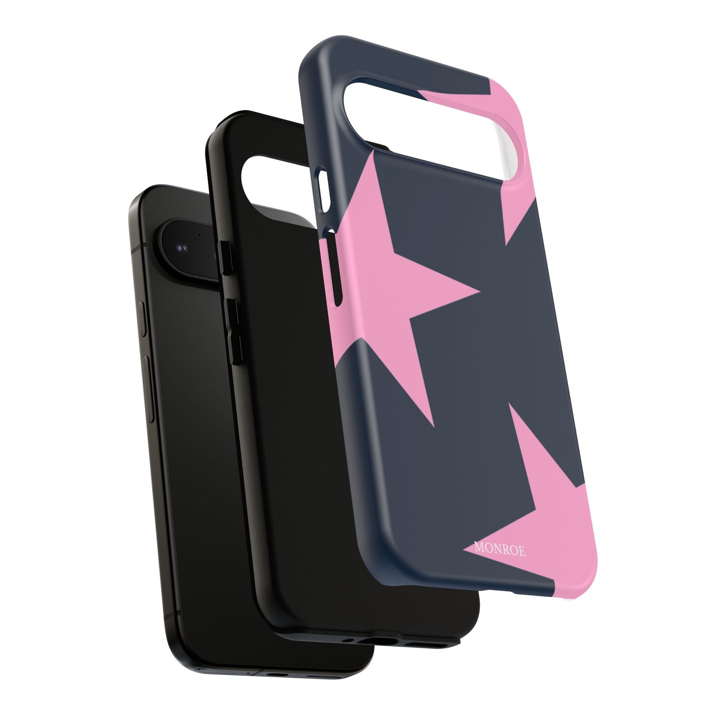 Navy & Pink Star Tough Cover