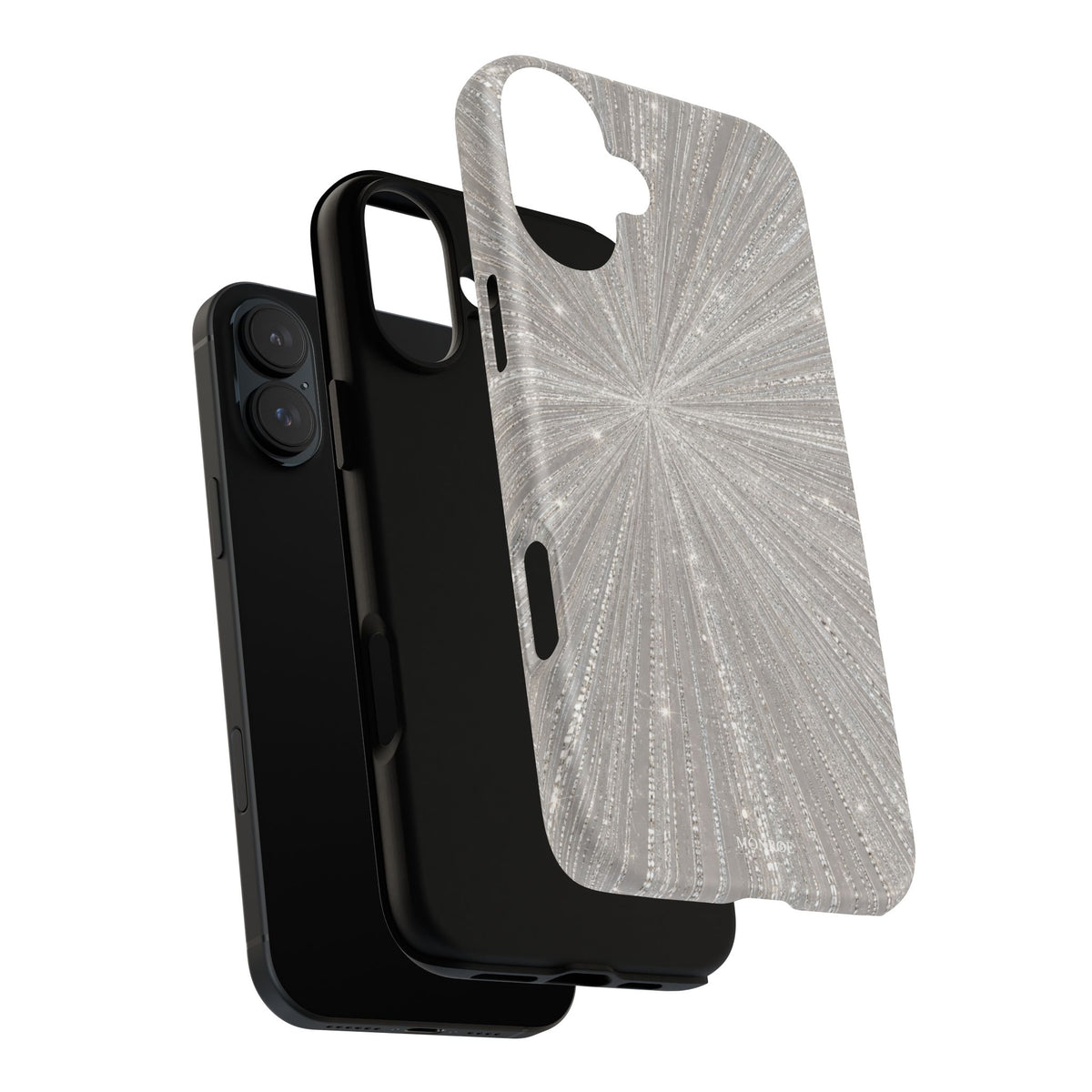 Sparkling Silver Burst Tough Case