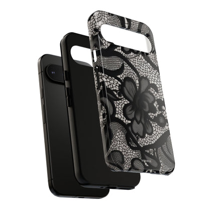 Black Floral Vintage Case