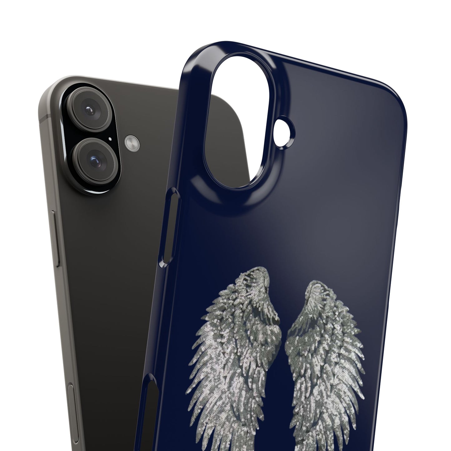 Navy Angel Wings Case