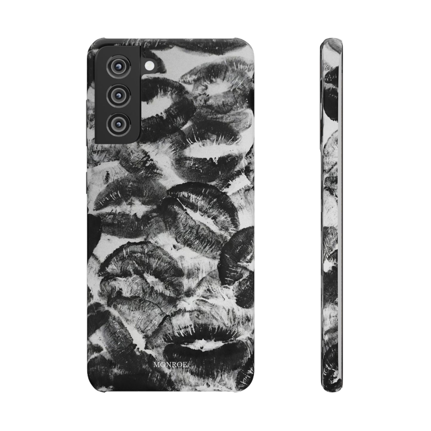 Black & White Kiss Print Case