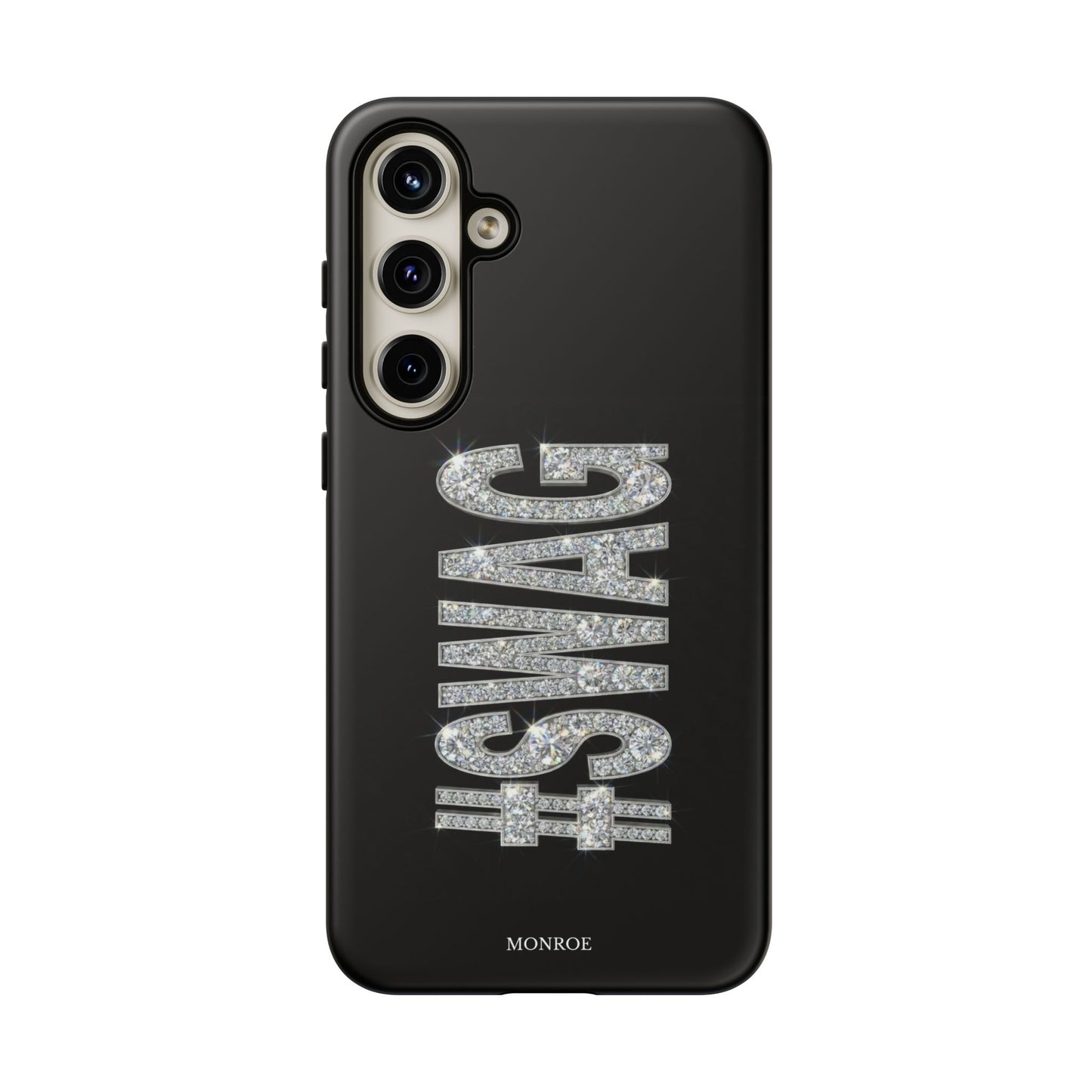 “#SWAG” Black Bling Tough Case