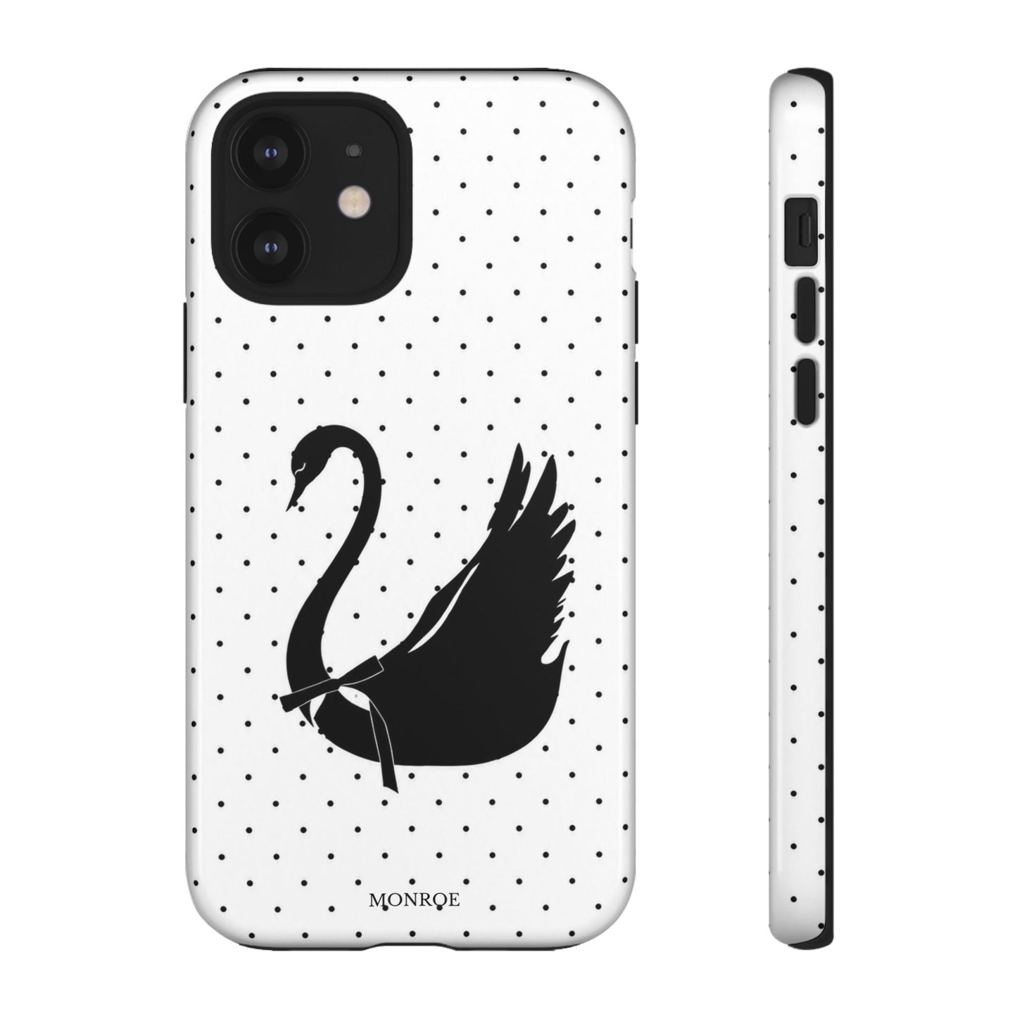 White Swan Polka Dot Tough Case