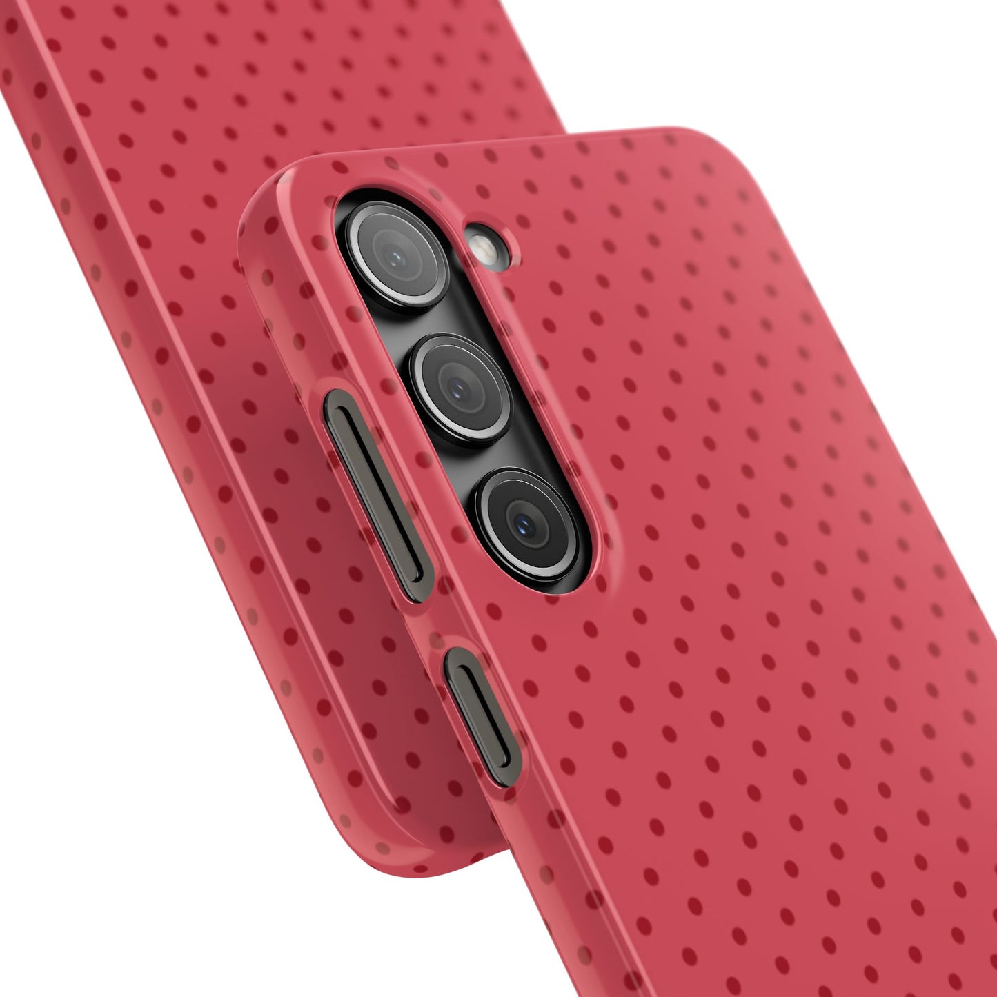 Coral Polka Dot Snap Phone Case