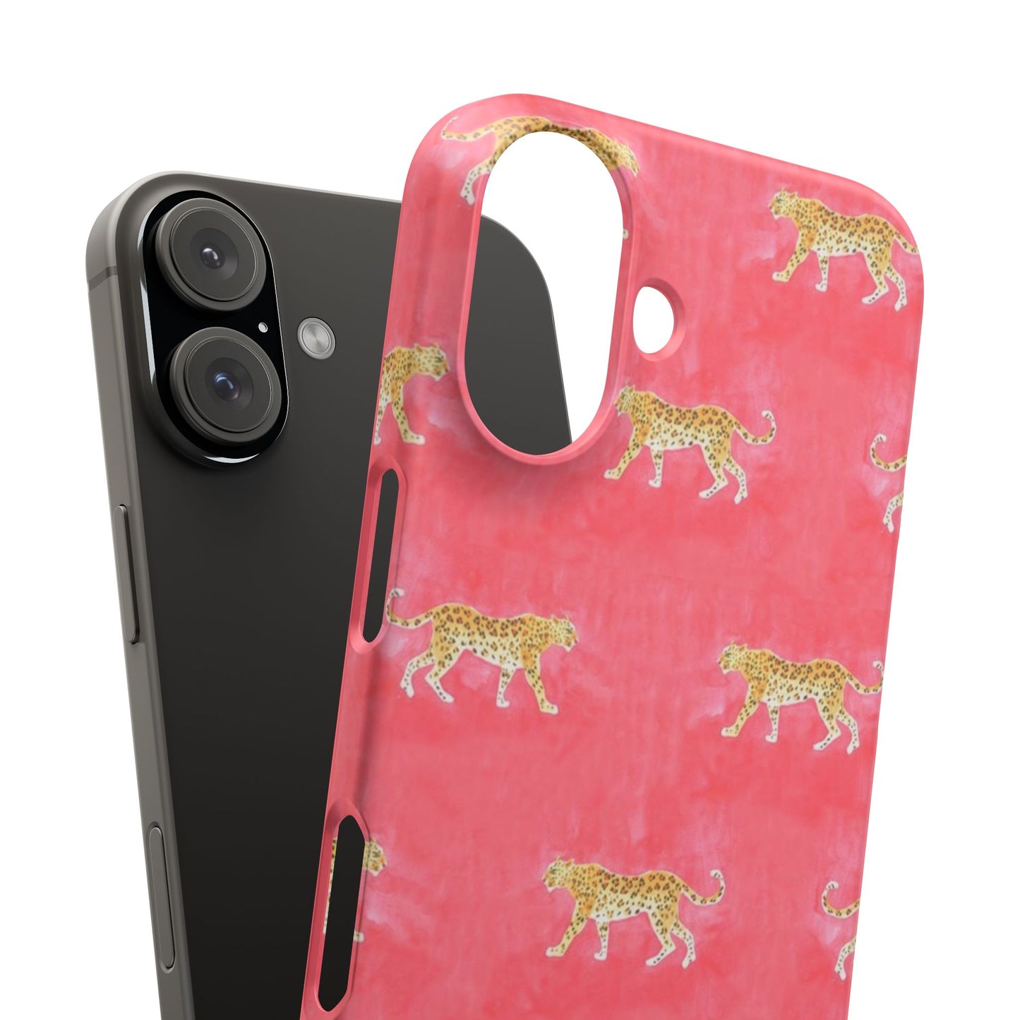 Pink Watercolor Leopard Case