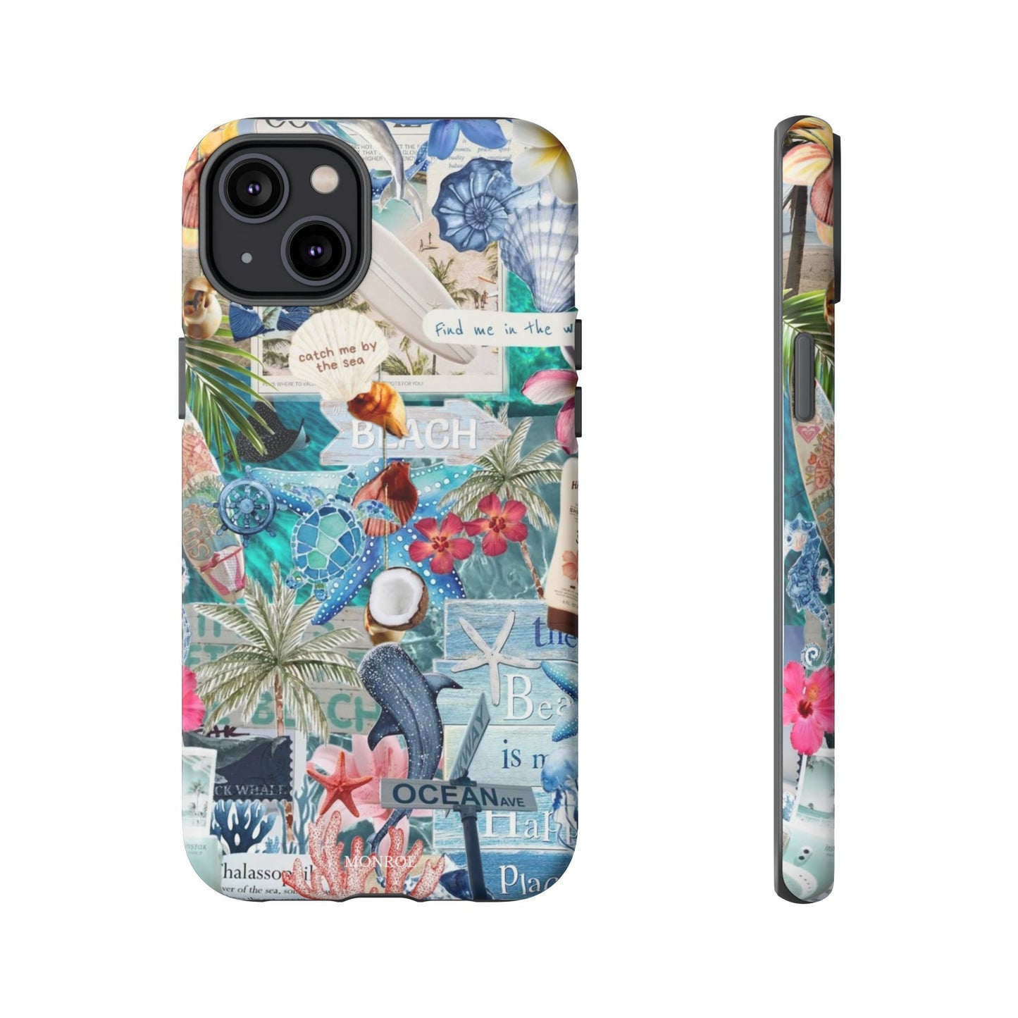 Tropical Beach Collage Tough Case
