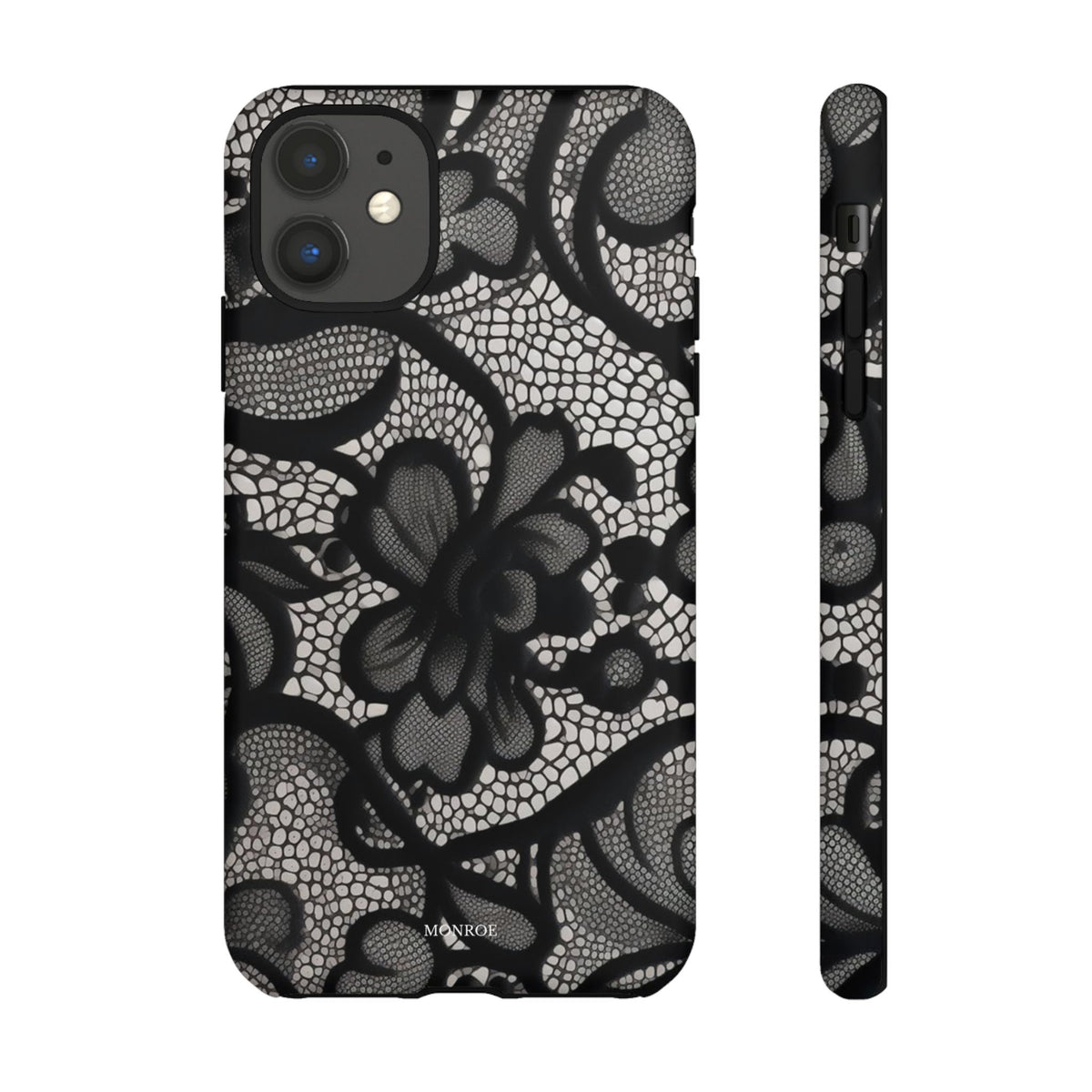 Black Vintage Lace Tough Case