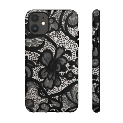 Black Vintage Lace Tough Case