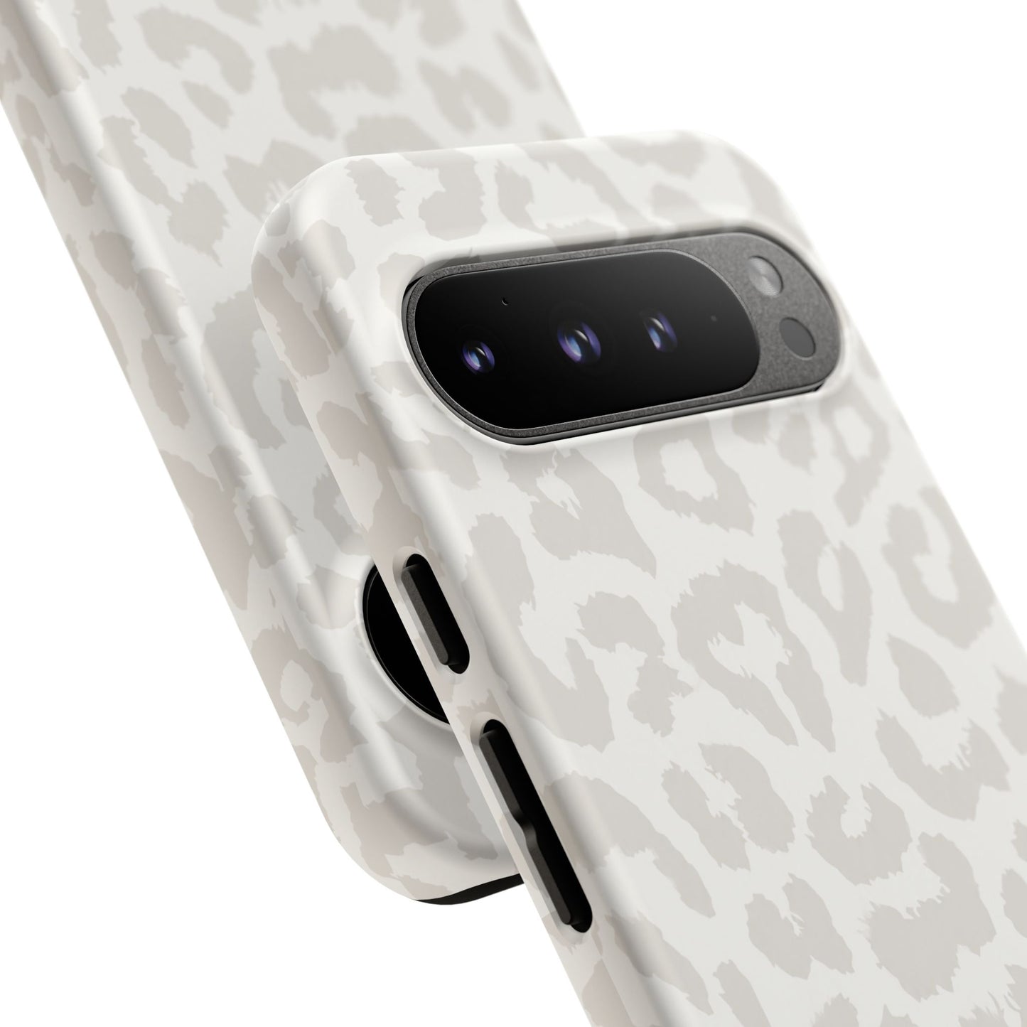 White Leopard Print Tough Case