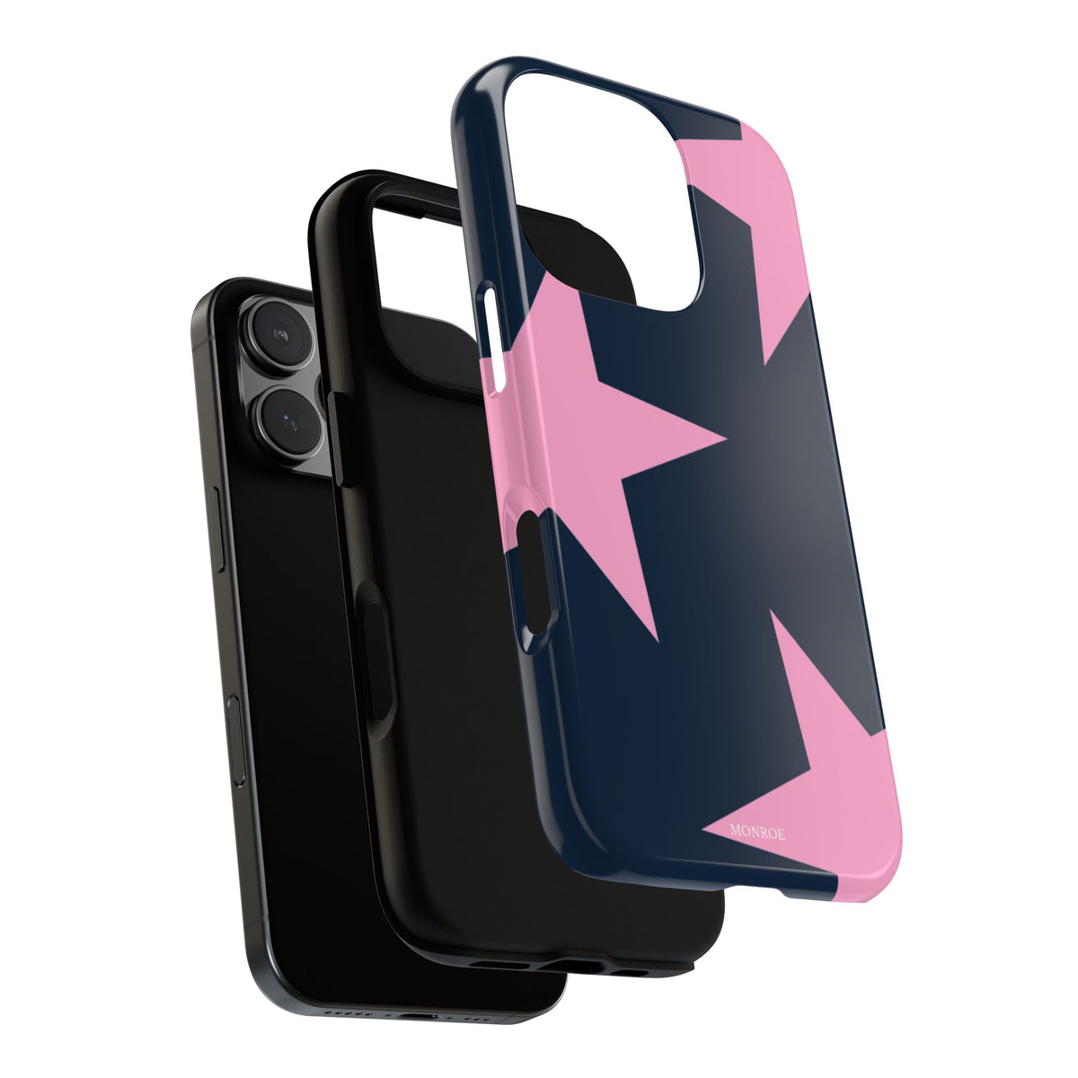 Navy & Pink Star Tough Cover