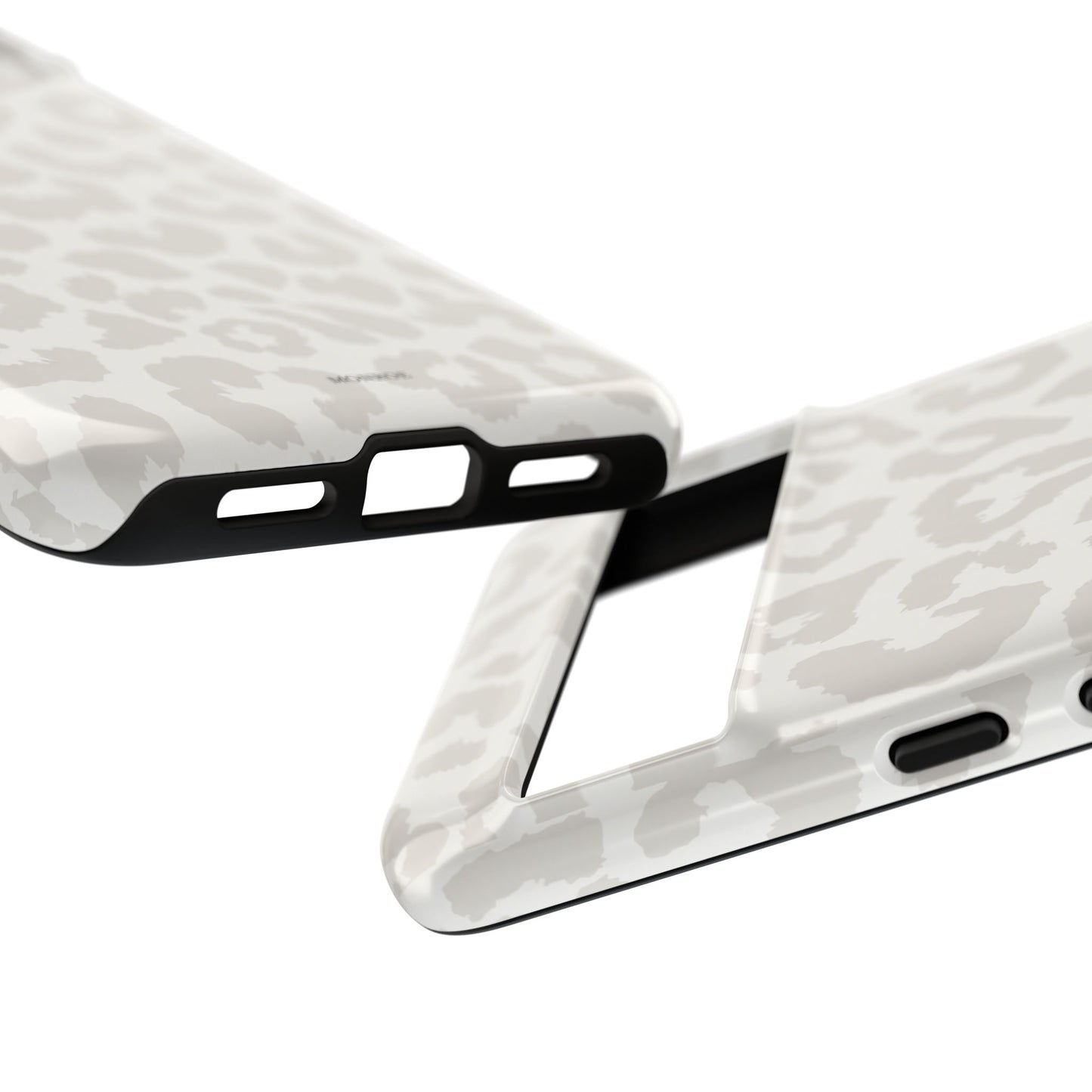 White Leopard Print Tough Case