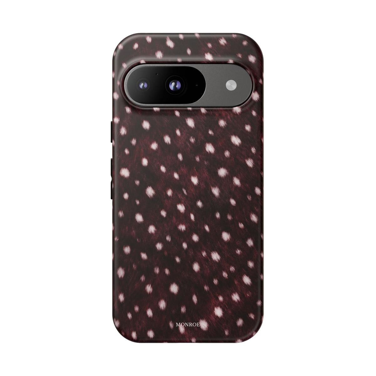 Burgundy Spotted Fur Tough Case